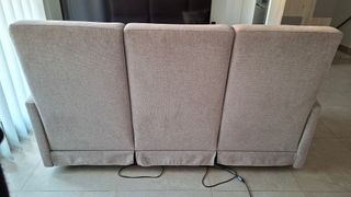 Sofá 3 plazas con motor en los 3 asientos