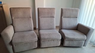 Sofá 3 plazas con motor en los 3 asientos