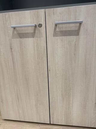 Conjunto oficina moderno Mesa escritorio + Armario