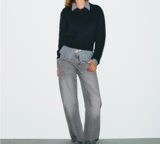 Pantalón vaquero Zara gris