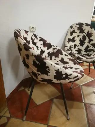 Sillas vintage estilo vaca