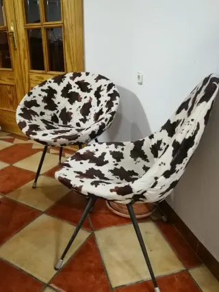 Sillas vintage estilo vaca