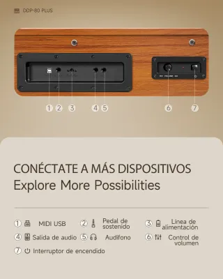 Piano Digital Donner DDP-80 PLUS