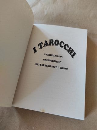 Libro tarocchi cartomanzia chiromanzia sogni