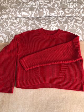 Jersey de algodón rojo