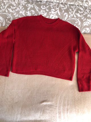 Jersey de algodón rojo