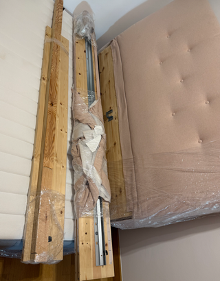 Estructura Cama IKEA IDANAS Rosa