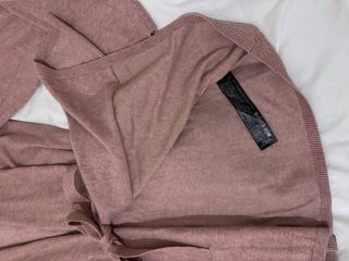 Abrigo Zara Jersey Rosa