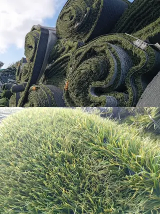 Césped artificial reciclado