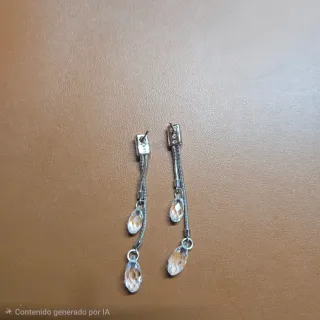 Pendientes largos Swarovski originales