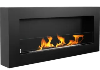 Chimenea Bioetanol Negra de pared NUEVA