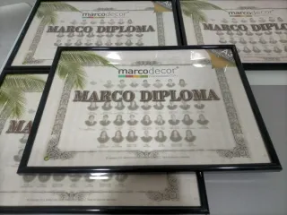 5 Marcos Diploma Marcodecor A3 Madera/Plástico