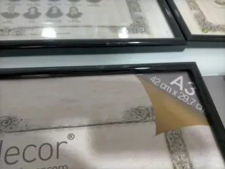 5 Marcos Diploma Marcodecor A3 Madera/Plástico