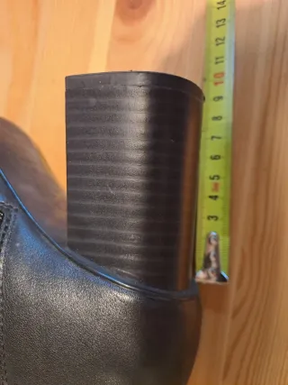 Botines piel negros Mango Talla 37