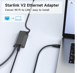 Adaptador Ethernet Starlink V2