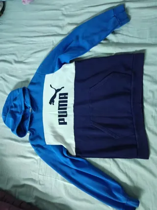 Sudadera Puma Azul y Blanca