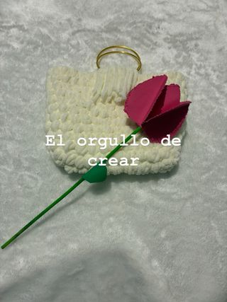 Bolso de mano de terciopelo