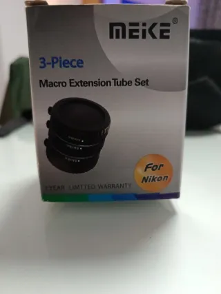 Meike Juego Tubos Extensión Macro Nikon