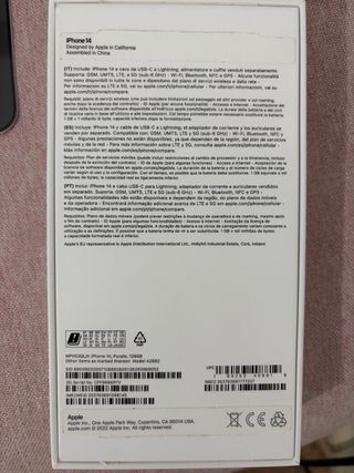 iPhone 14 128GB Morado