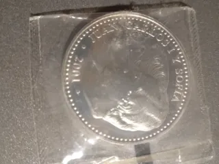 Moneda Plata 2000 ptas 2001 Juan Carlos y Sofía