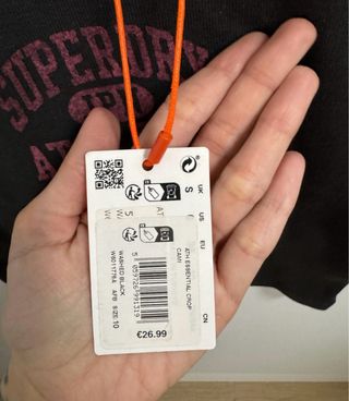 Top tirantes Superdry negro