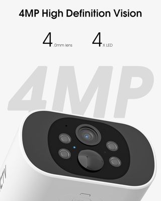 Cámara solar ARCCTV 4MP – WiFi 2.4/5G, visión noct