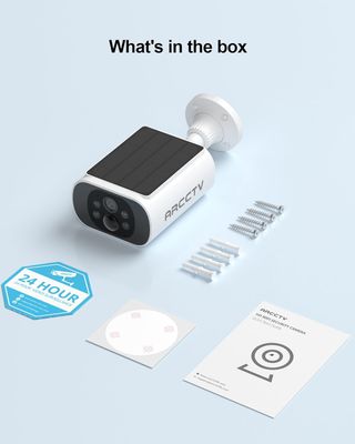 Cámara solar ARCCTV 4MP – WiFi 2.4/5G, visión noct