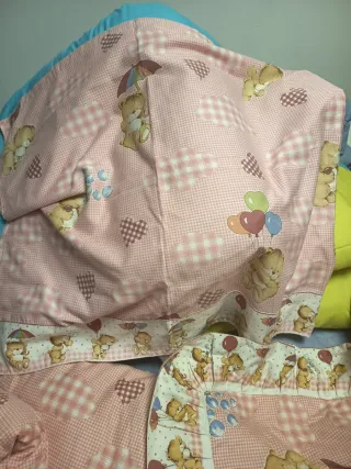 Ropa de cama infantil ositos rosa