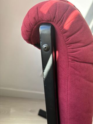 Butaca mecedora granate tela