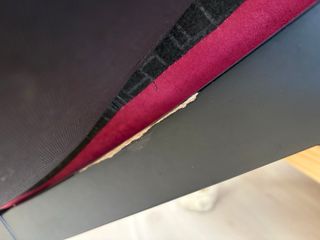 Butaca mecedora granate tela