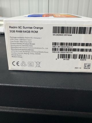 Redmi 9C Azul y Naranja