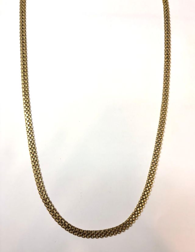 Cadena bismark de oro de 18k. Peso: 14.84 g.