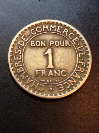 Moneda Antigua Francesa 1922