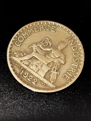 Moneda Antigua Francesa 1922