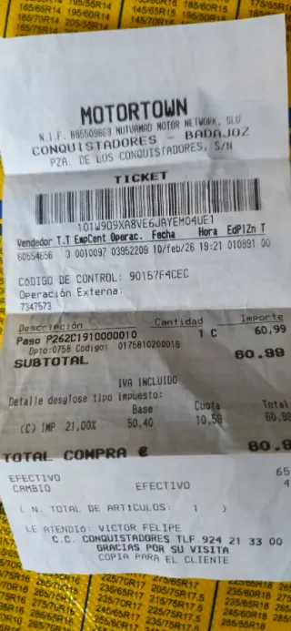 Cadenas de Nieve Textiles Goodyear