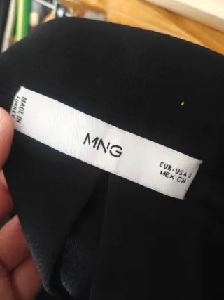 Minifalda pantalón tablas Mango Talla XS