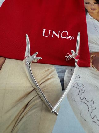 Pendientes UNO de 50 Plata