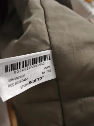 Abrigo largo Zara verde oliva