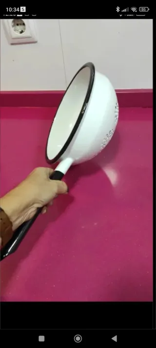 Colador nuevo esmaltado