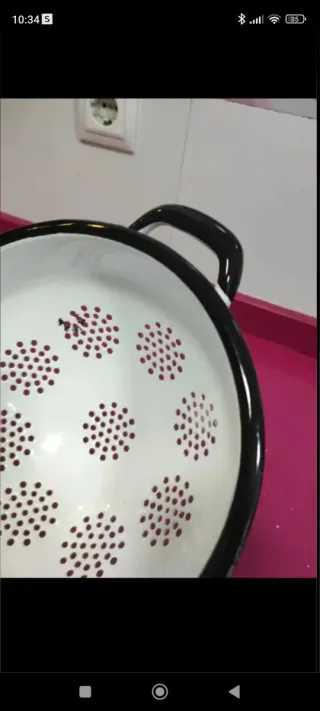 Colador nuevo esmaltado