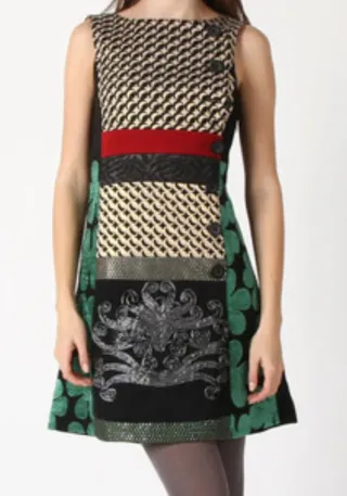 Vestido Desigual Patchwork