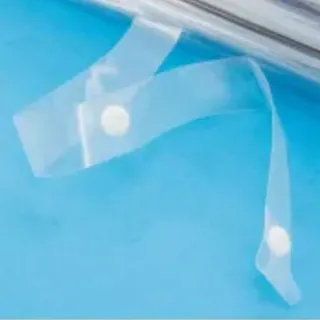 Paraguas transparente con mango madera