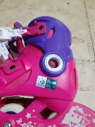 Patines infantiles Oxelo rosas y morados