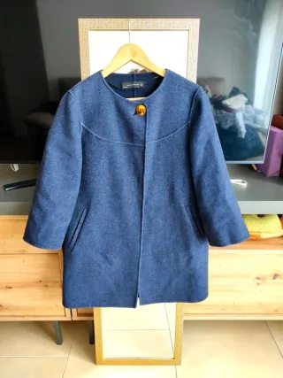 Abrigo Zara azul edición limitada lana