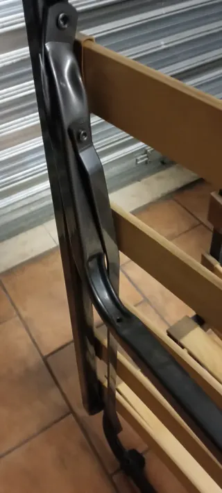 Cama Plegable Metal y Madera