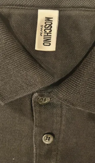 Polo Moschino Uomo Nero