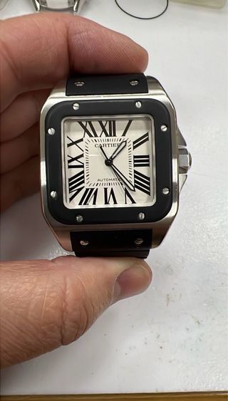 Cartier Santos 100 XL Automático Acero/Negro