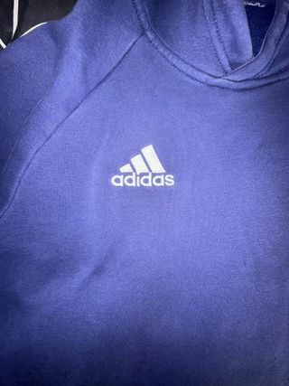 Sudadera Adidas Azul con Capucha Talla XS