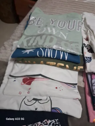 Lote camisetas niña manga larga, varias marcas