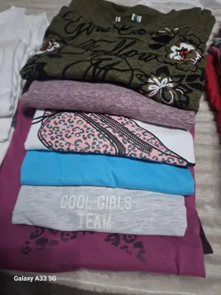 Lote camisetas niña manga larga, varias marcas
